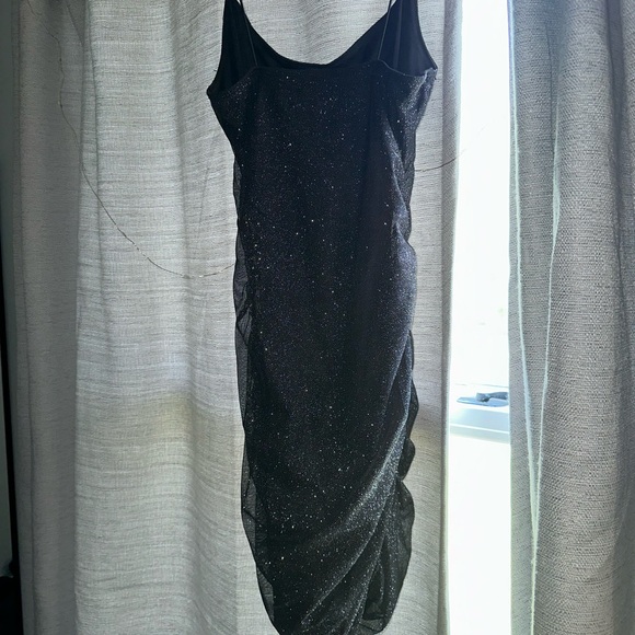 Gorgeous Glam Glitter Mesh Mini Dress - Picture 1 of 3